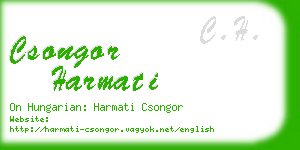 csongor harmati business card